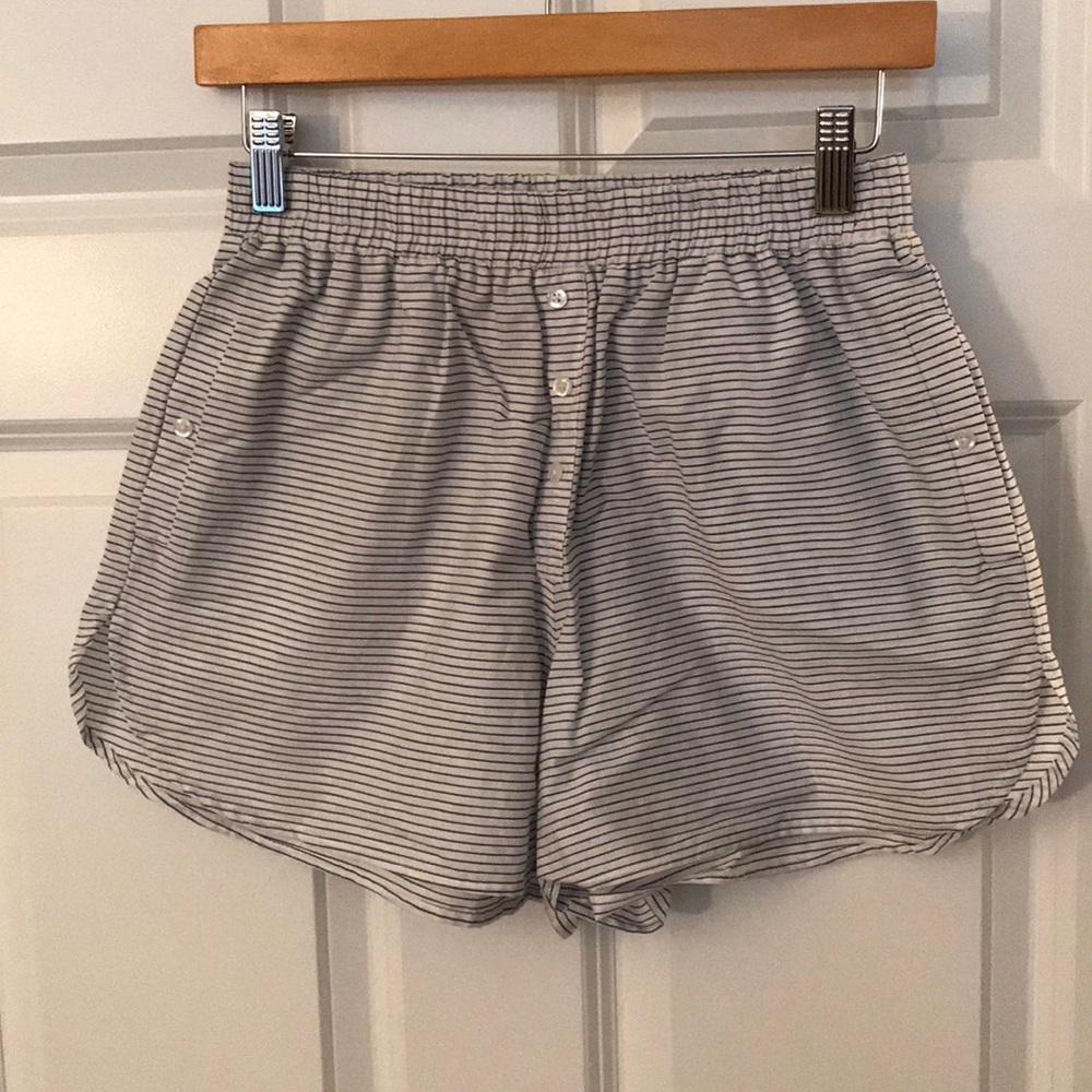 Striped nautical style shorts